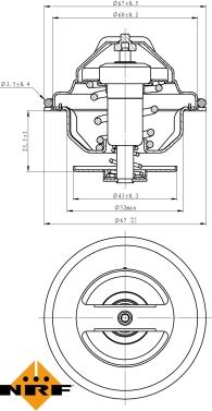 NRF 725188 - Termostat, rashladna tekućinu www.molydon.hr