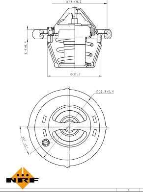 NRF 725182 - Termostat, rashladna tekućinu www.molydon.hr