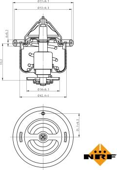 NRF 725134 - Termostat, rashladna tekućinu www.molydon.hr