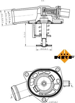 NRF 725130 - Termostat, rashladna tekućinu www.molydon.hr