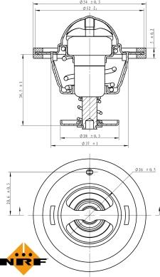 NRF 725126 - Termostat, rashladna tekućinu www.molydon.hr