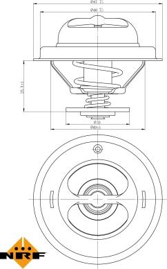 NRF 725123 - Termostat, rashladna tekućinu www.molydon.hr