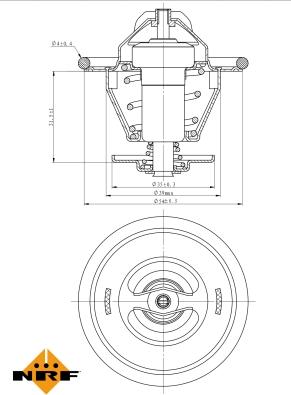 NRF 725214 - Termostat, rashladna tekućinu www.molydon.hr