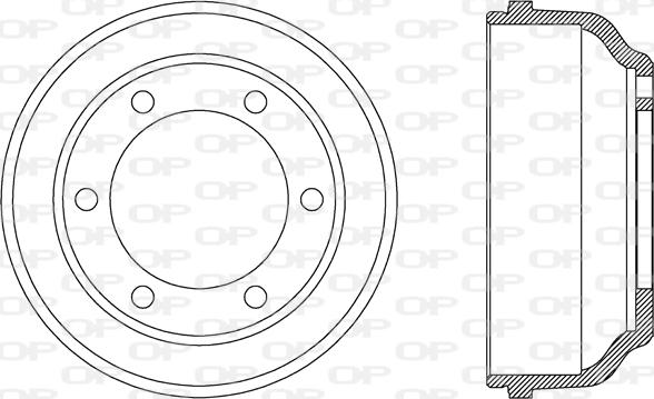 Open Parts BAD9057.10 - Bubanj kočnica www.molydon.hr