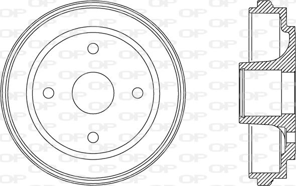 Open Parts BAD9063.30 - Bubanj kočnica www.molydon.hr