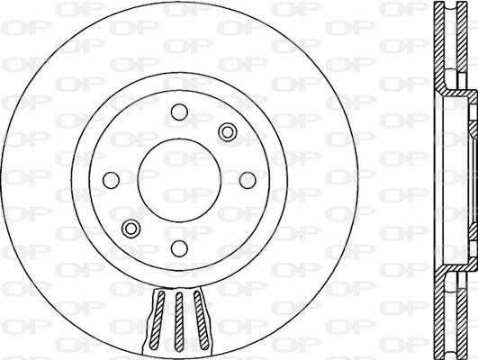 Open Parts BDR1955.20 - Kočioni disk www.molydon.hr