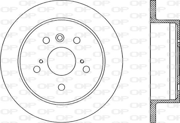 Open Parts BDA1969.10 - Kočioni disk www.molydon.hr