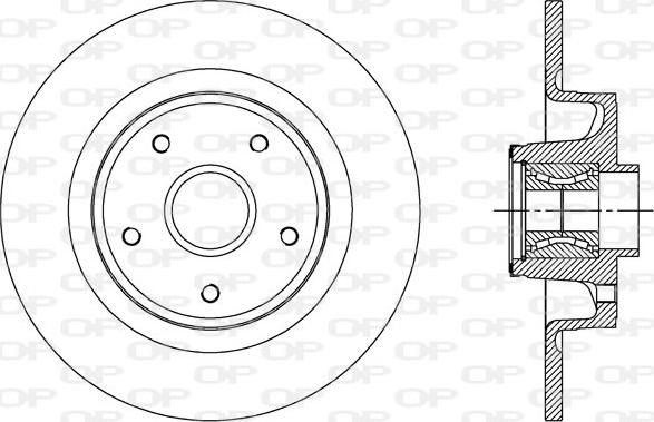 Open Parts BDA1960.30 - Kočioni disk www.molydon.hr