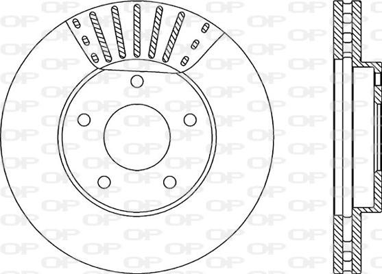 Open Parts BDA1986.20 - Kočioni disk www.molydon.hr