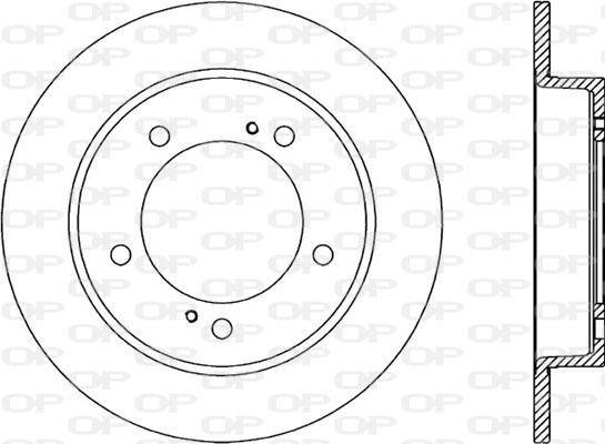 Open Parts BDA1498.10 - Kočioni disk www.molydon.hr