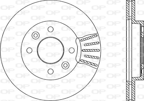 Open Parts BDA1450.20 - Kočioni disk www.molydon.hr