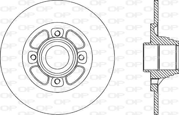 Open Parts BDA1463.10 - Kočioni disk www.molydon.hr