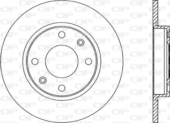 Open Parts BDA1428.10 - Kočioni disk www.molydon.hr