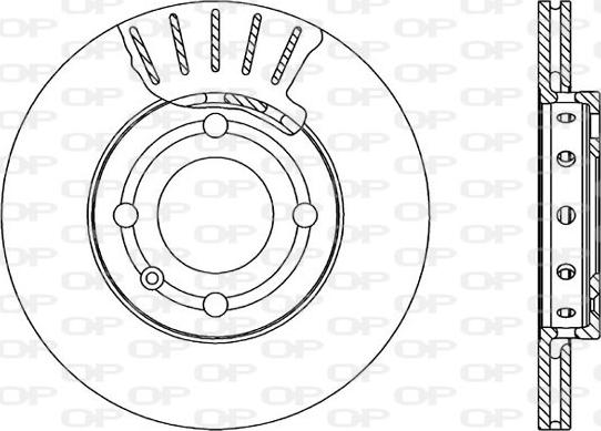 Open Parts BDA1592.20 - Kočioni disk www.molydon.hr