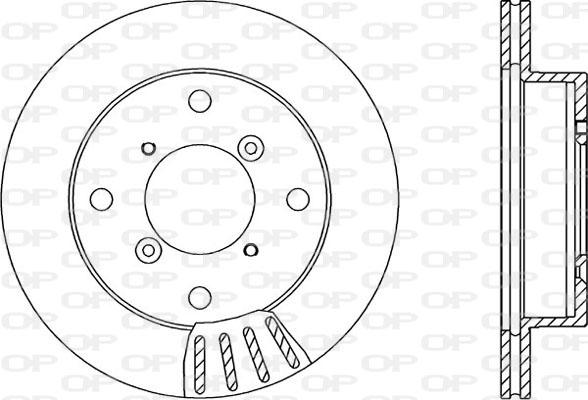 Open Parts BDA1505.20 - Kočioni disk www.molydon.hr