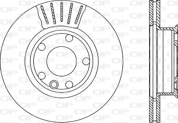 Open Parts BDA1589.20 - Kočioni disk www.molydon.hr