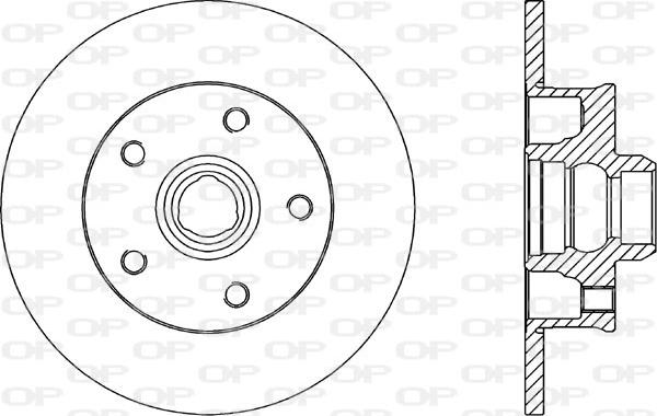 Open Parts BDA1584.10 - Kočioni disk www.molydon.hr