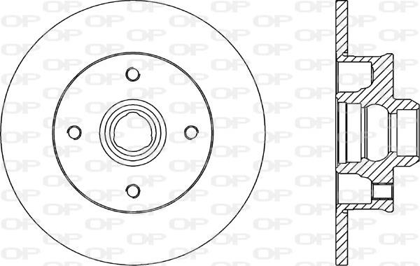 Open Parts BDA1583.10 - Kočioni disk www.molydon.hr