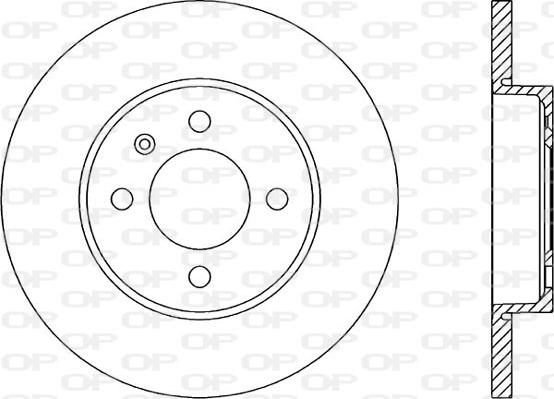 Open Parts BDA1582.10 - Kočioni disk www.molydon.hr