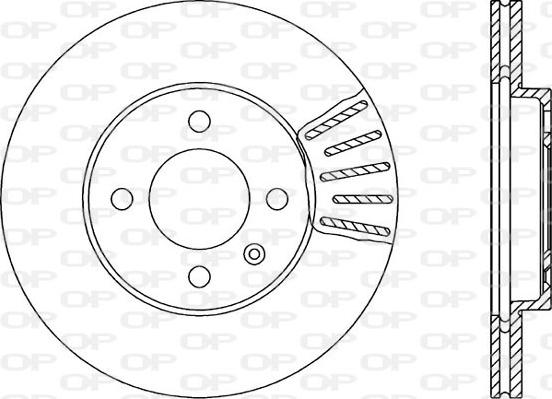 Open Parts BDA1579.20 - Kočioni disk www.molydon.hr