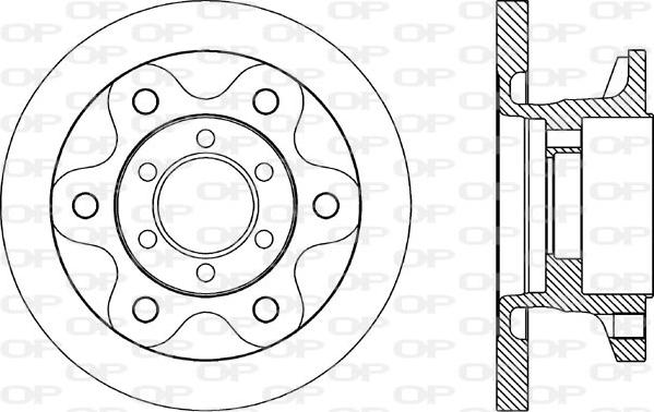 Open Parts BDA1690.10 - Kočioni disk www.molydon.hr