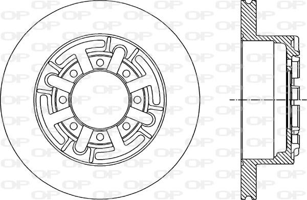 Open Parts BDA1691.10 - Kočioni disk www.molydon.hr