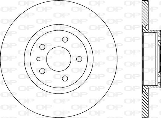 Open Parts BDA1661.10 - Kočioni disk www.molydon.hr