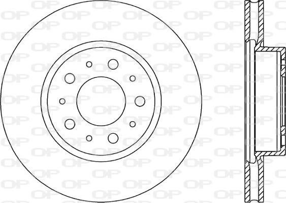 Open Parts BDA1611.20 - Kočioni disk www.molydon.hr