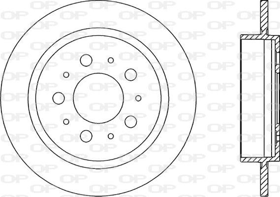 Open Parts BDA1612.10 - Kočioni disk www.molydon.hr