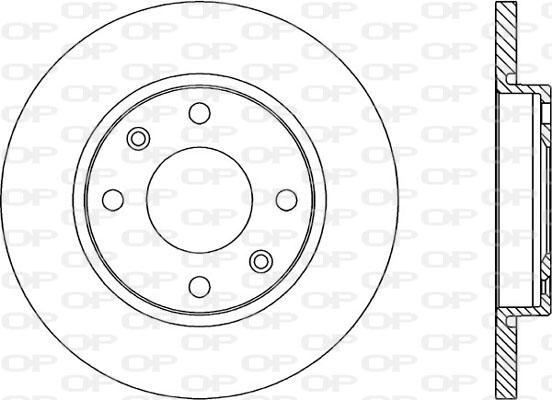 Open Parts BDA1671.10 - Kočioni disk www.molydon.hr