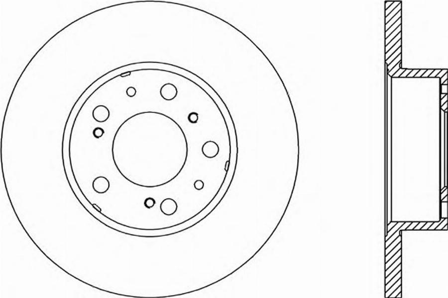 Open Parts BDA1140.10 - Kočioni disk www.molydon.hr