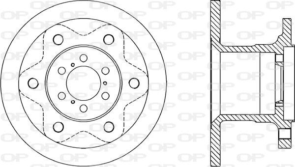 Open Parts BDA1143.10 - Kočioni disk www.molydon.hr