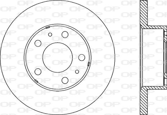 Open Parts BDA1150.10 - Kočioni disk www.molydon.hr