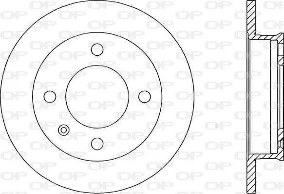 Open Parts BDA1157.10 - Kočioni disk www.molydon.hr