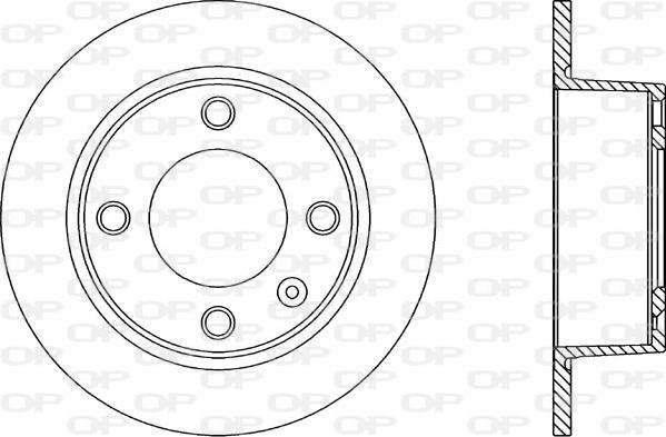 Open Parts BDA1113.10 - Kočioni disk www.molydon.hr