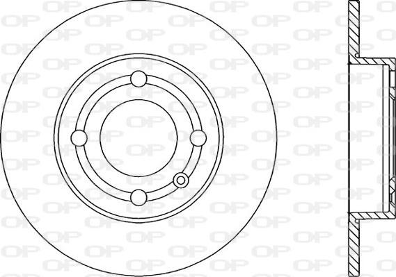 Open Parts BDA1849.10 - Kočioni disk www.molydon.hr