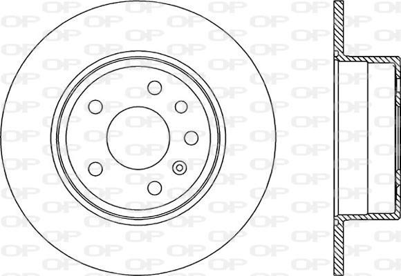 Open Parts BDA1805.10 - Kočioni disk www.molydon.hr