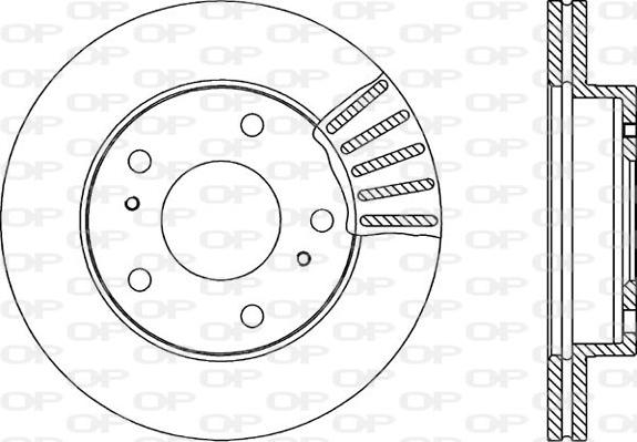 Open Parts BDA1801.20 - Kočioni disk www.molydon.hr