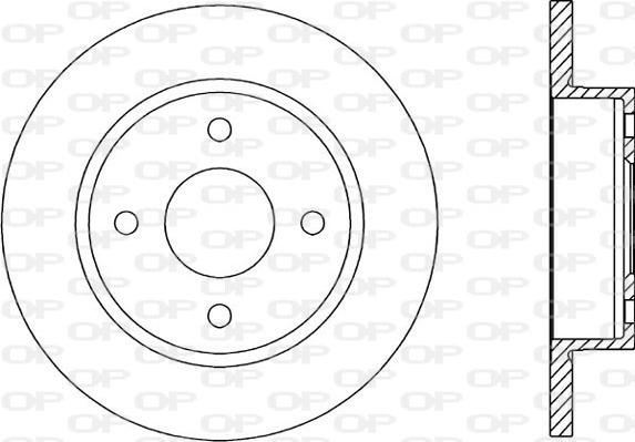 Open Parts BDA1395.10 - Kočioni disk www.molydon.hr