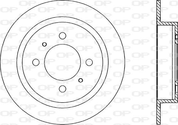 Open Parts BDA1396.10 - Kočioni disk www.molydon.hr