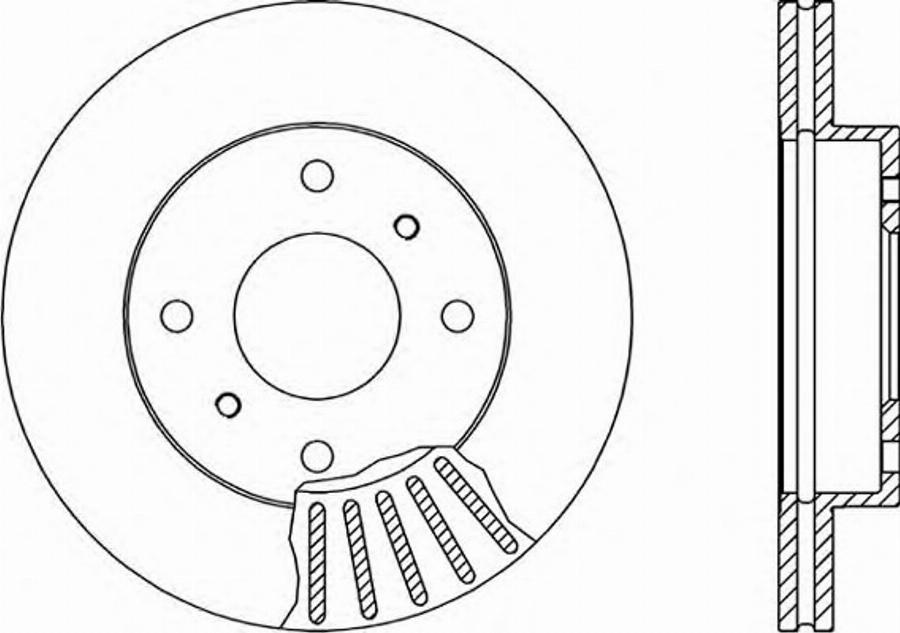 Open Parts BDA1386.20 - Kočioni disk www.molydon.hr