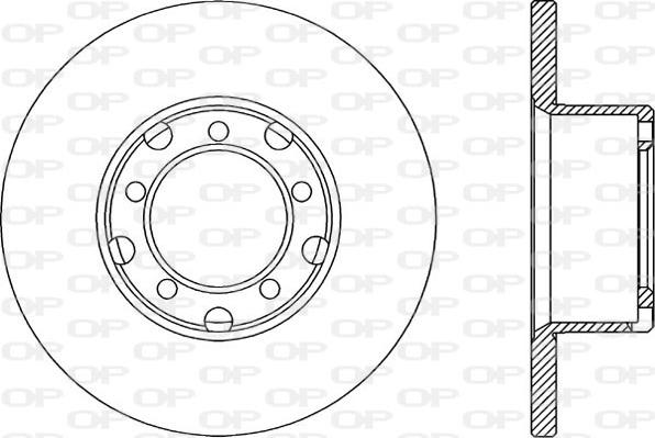 Open Parts BDA1299.10 - Kočioni disk www.molydon.hr