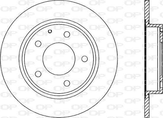 Open Parts BDA1282.10 - Kočioni disk www.molydon.hr