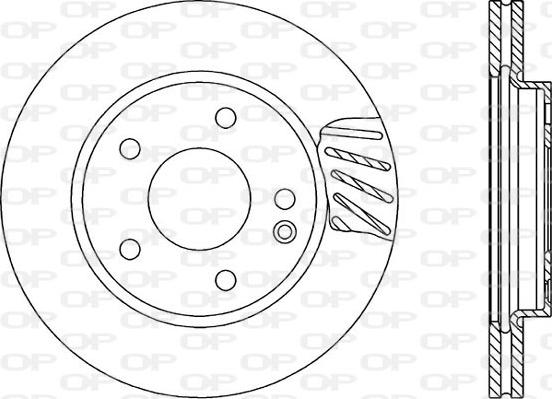 Open Parts BDA1700.20 - Kočioni disk www.molydon.hr