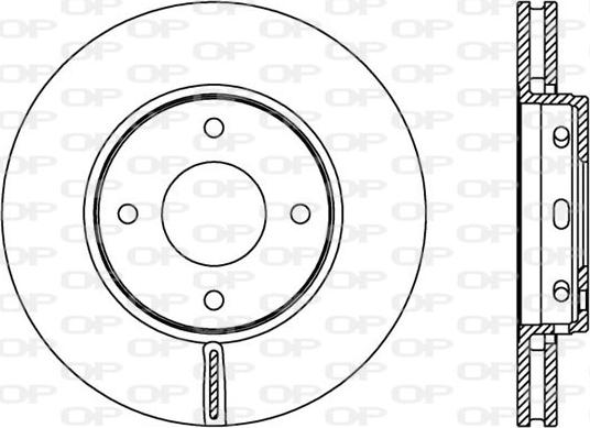 Open Parts BDA2403.20 - Kočioni disk www.molydon.hr