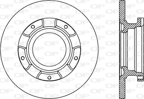 Open Parts BDA2411.10 - Kočioni disk www.molydon.hr