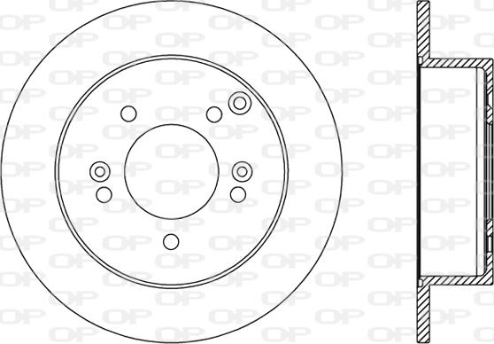 Open Parts BDA2482.10 - Kočioni disk www.molydon.hr