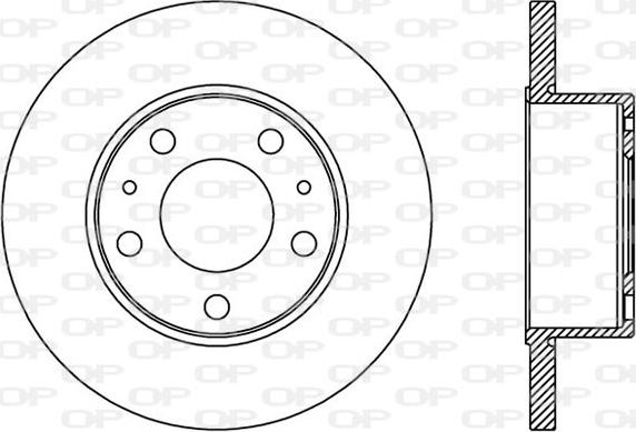 Open Parts BDA2437.10 - Kočioni disk www.molydon.hr