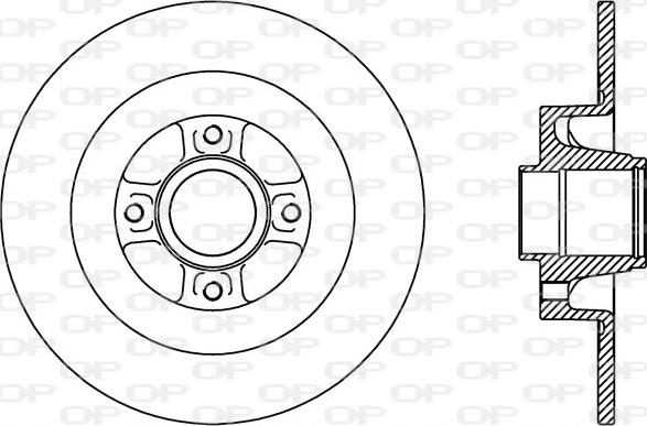 Open Parts BDA2427.10 - Kočioni disk www.molydon.hr