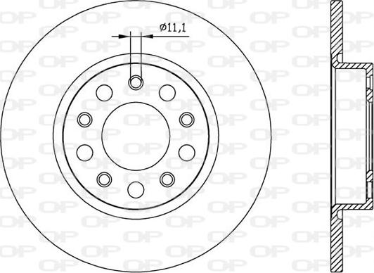 Open Parts BDA2559.10 - Kočioni disk www.molydon.hr